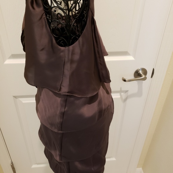 NWOT BCBG PARIS Mocha Layered Dress Sz 4 - Picture 6 of 8